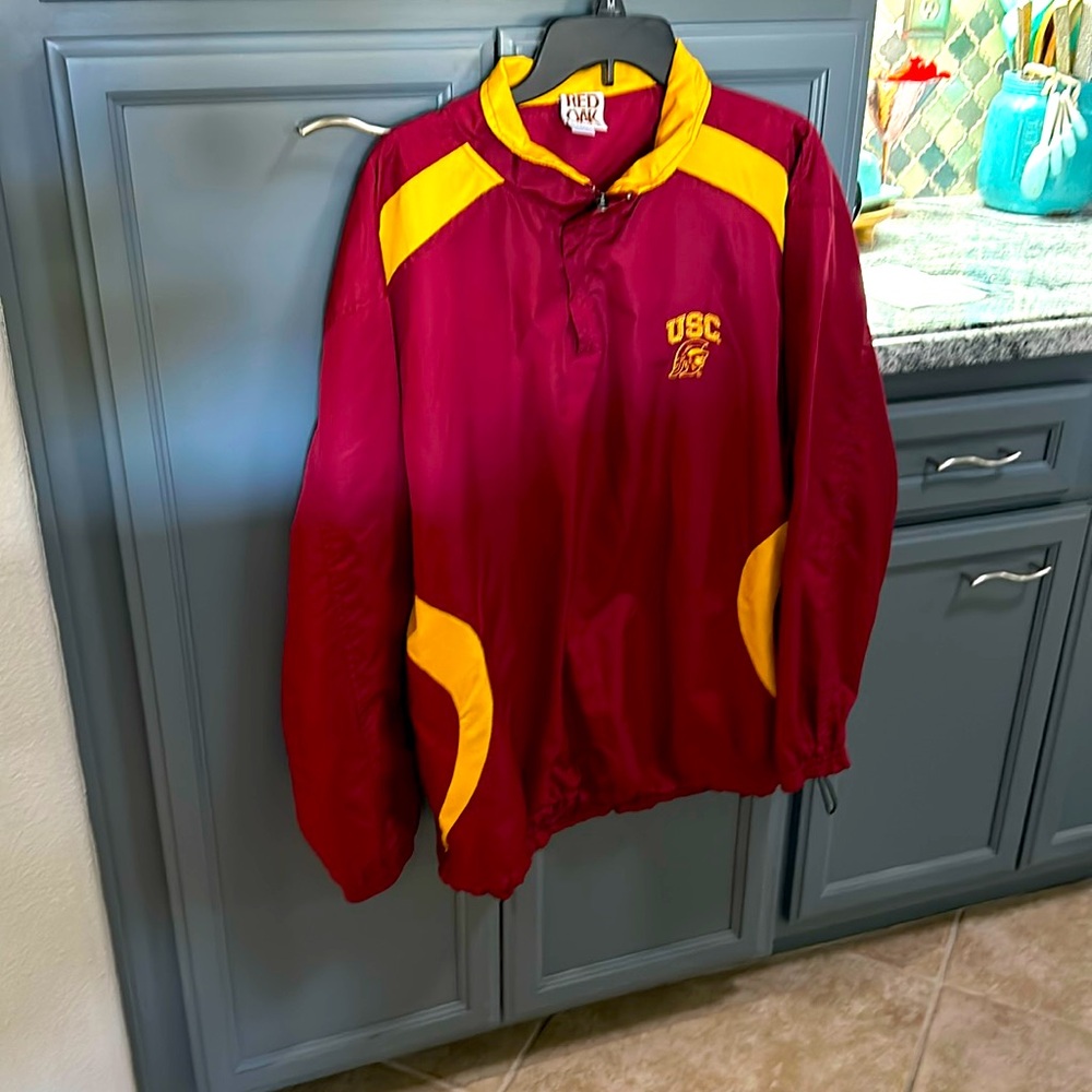 1/4 zip USC windbreaker